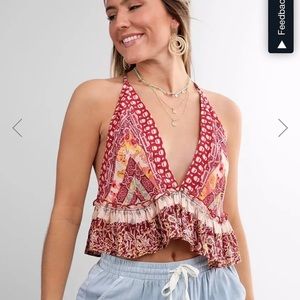 Free People Brighter Than Sunshine Tank Top NWT